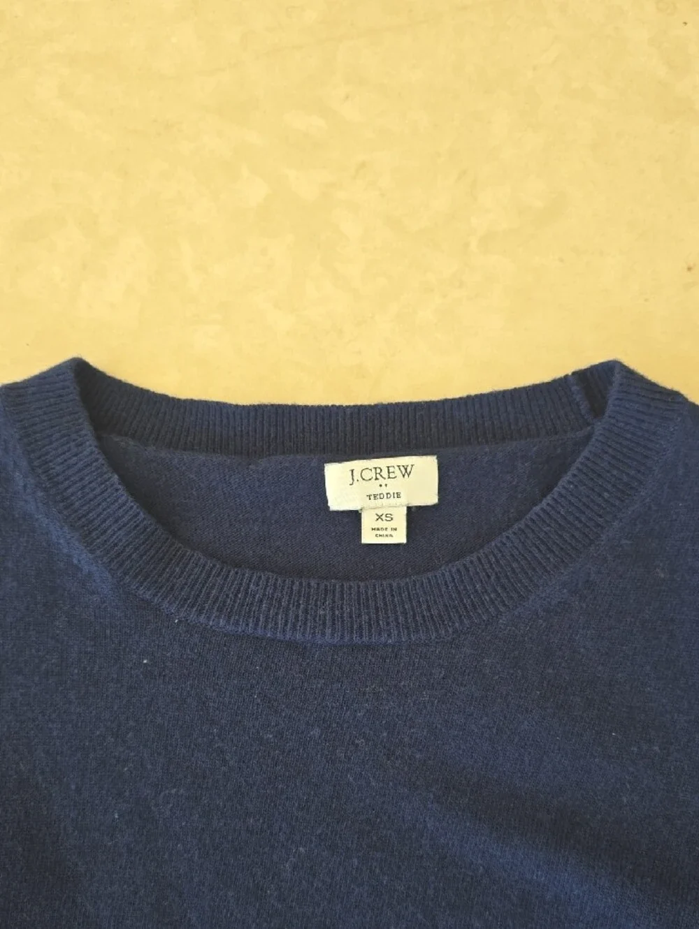 J. Crew Dark Navy Crewneck Teddie Sweater - XS